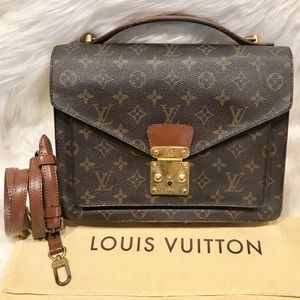 Authentic Louis Vuitton Monceau Bag #3.4P